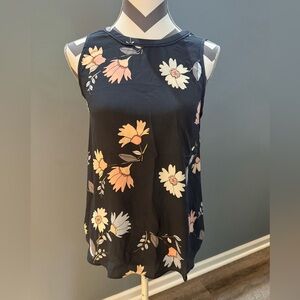 LOFT Floral Sleeveless Blouse